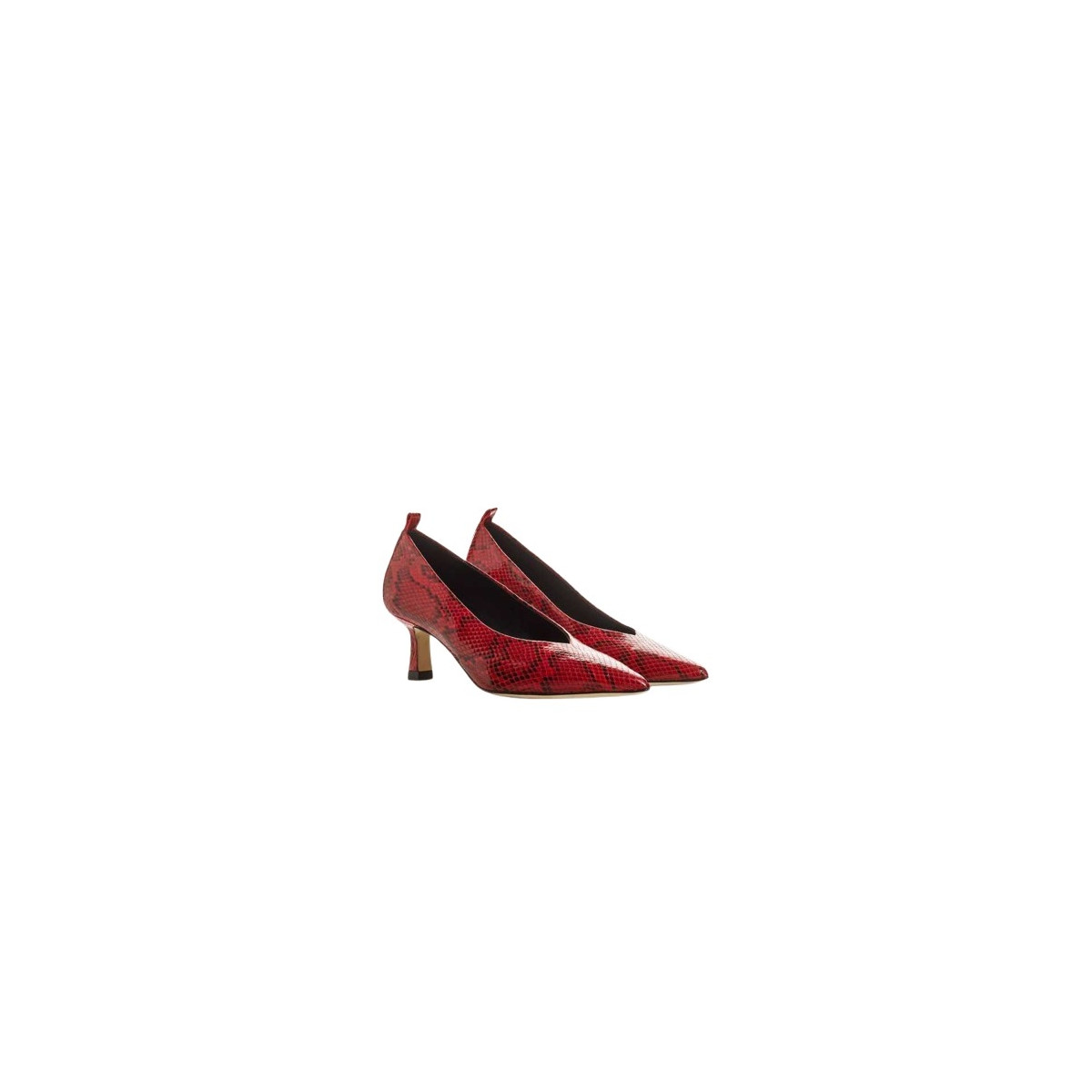 Escarpin bless python vernis
